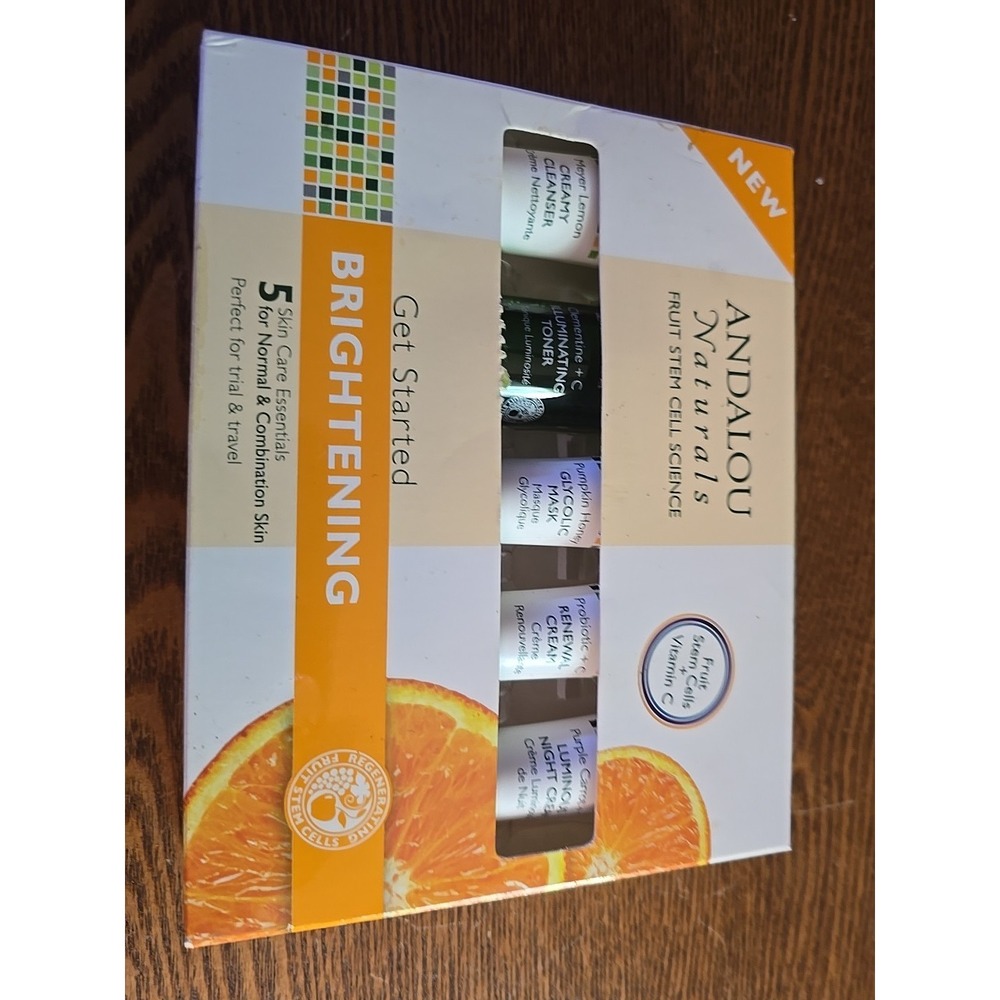 Andalou Naturals Brightening Get Started 3 Kit, 5 Piece